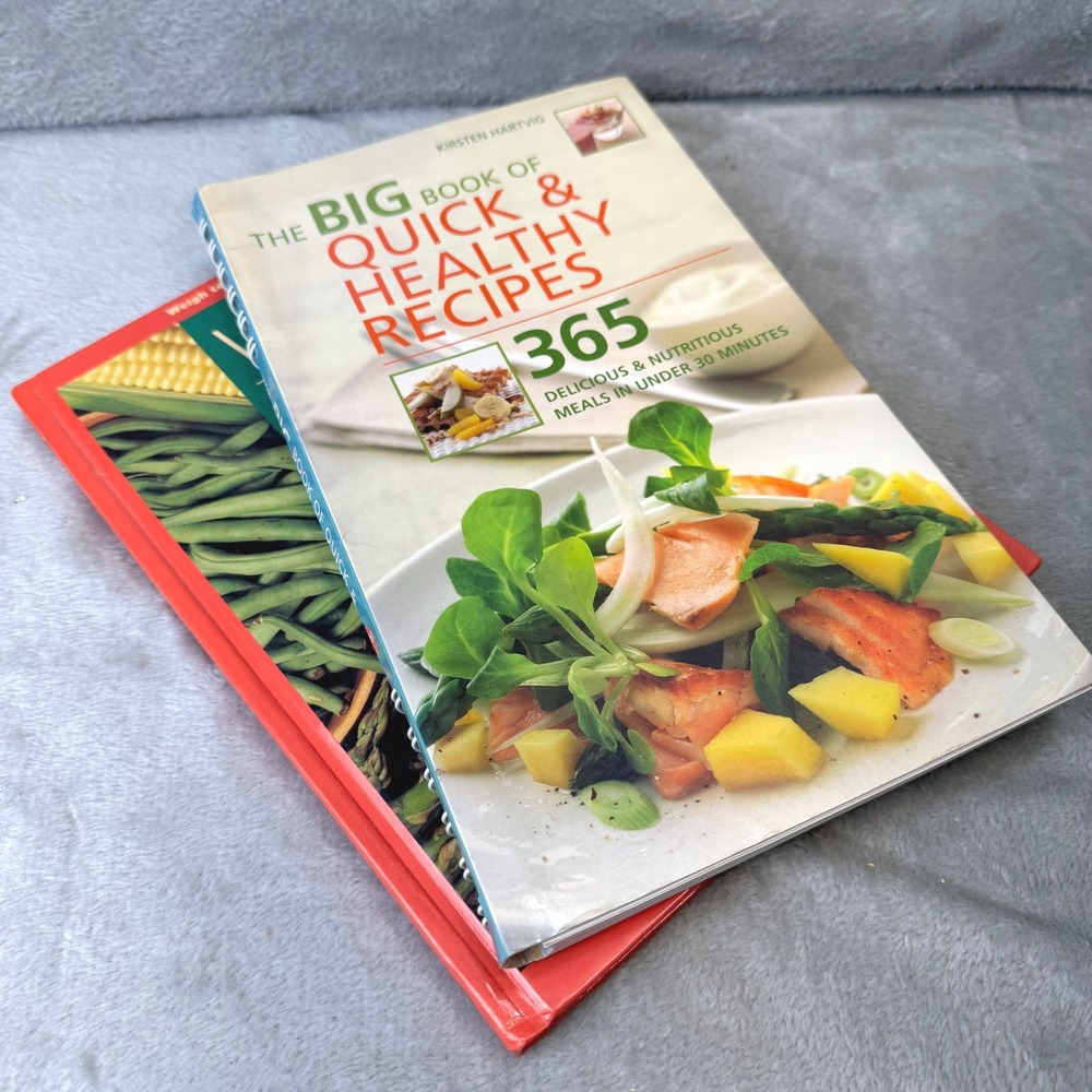 Healthy Cookbook Lot Weigh to Win Lynn Hill & 365 Quick Healthy Recipes Hartvig‎